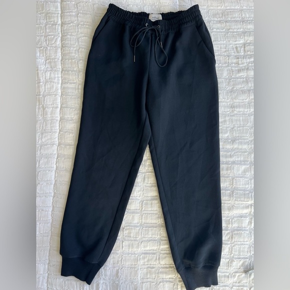 Aritzia Wilfred Black Buffon Pant Jogger Style Woman’s Size XSmall - Picture 1 of 7